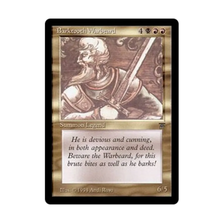 

CCG Корозубая боевая борода (итальянский) (U), MTG - Foreign - Legends (Italian)