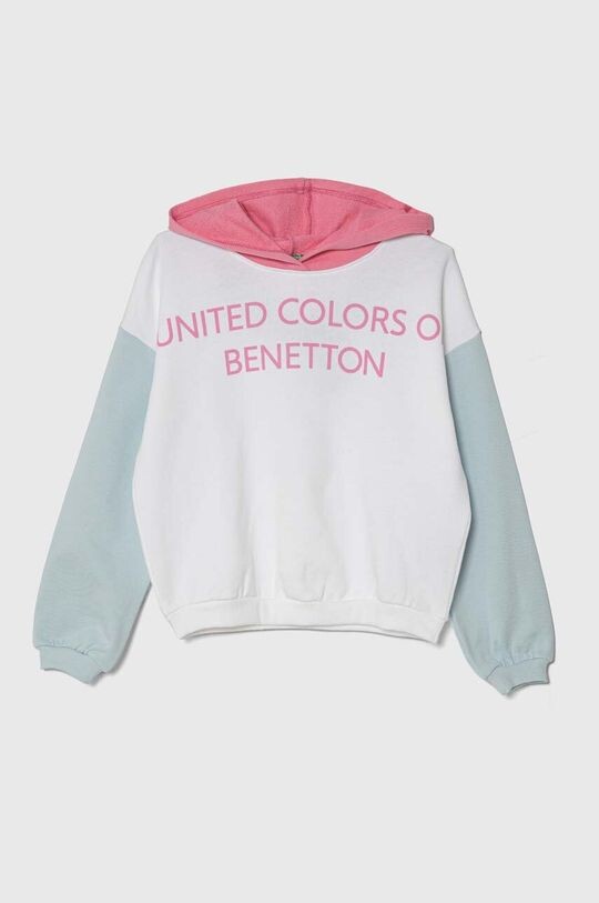 

United Colors of Benetton Детская хлопковая толстовка, белый