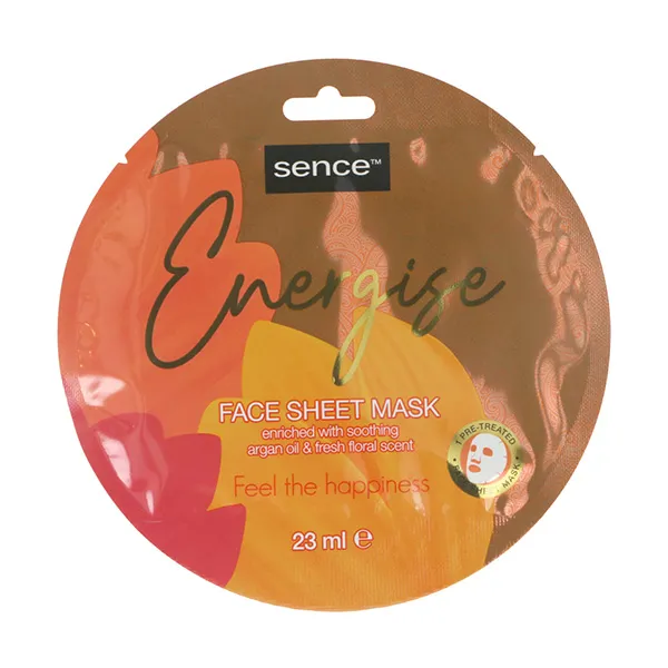 

Энергетическая маска для лица Facial Sheet Mask Energise Sence Beauty, 1 UD