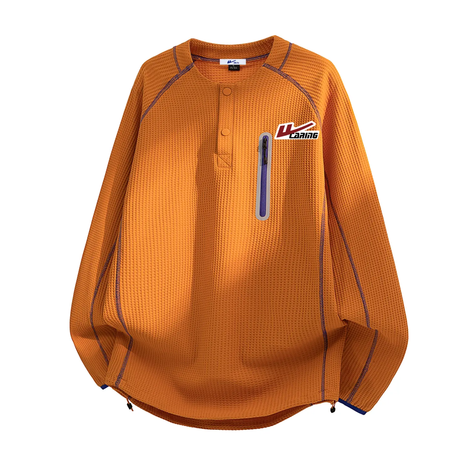 

Свитшот Unisex Crew Neck Moderate Regular WARRIOR, оранжевый (diy badge)