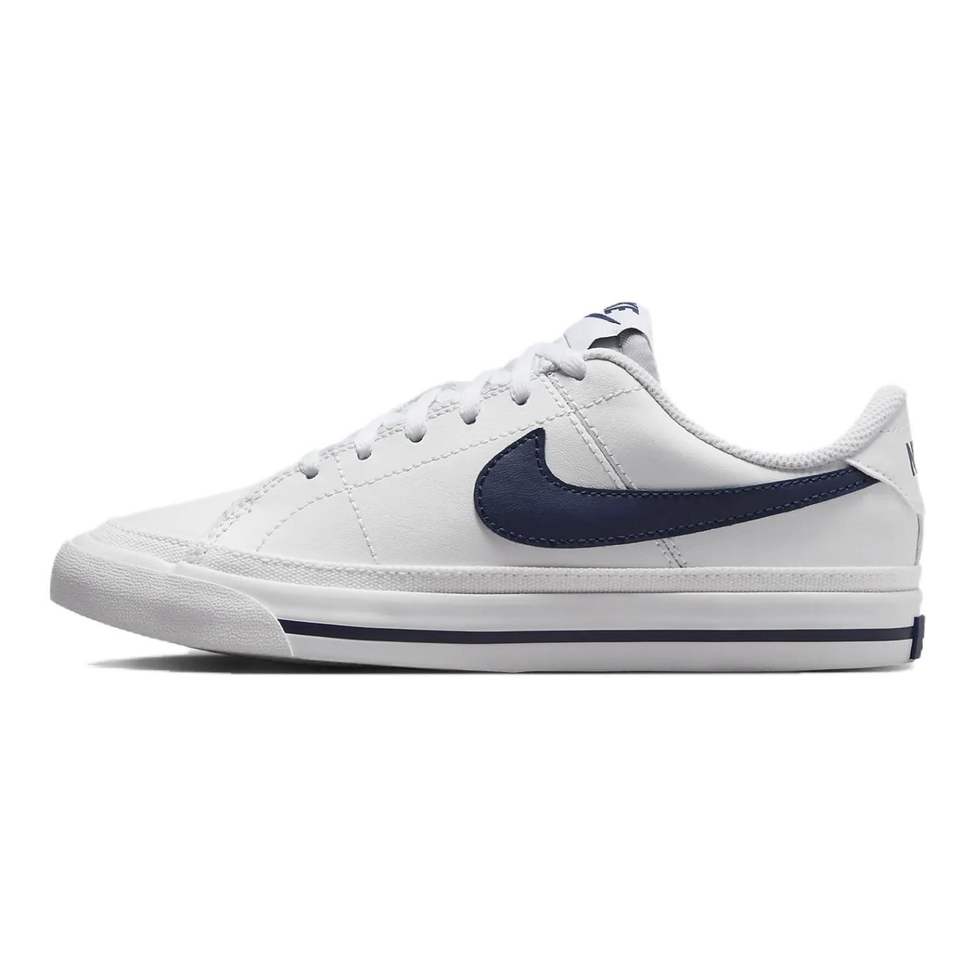 

Детские кроссовки для скейтбординга Court Legacy GS Low-top, белые/синие Nike, белый/синий