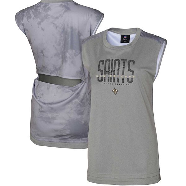 

Женская серая футболка New Orleans Saints No Sweat Outerstuff, Серый, Женская серая футболка New Orleans Saints No Sweat Outerstuff