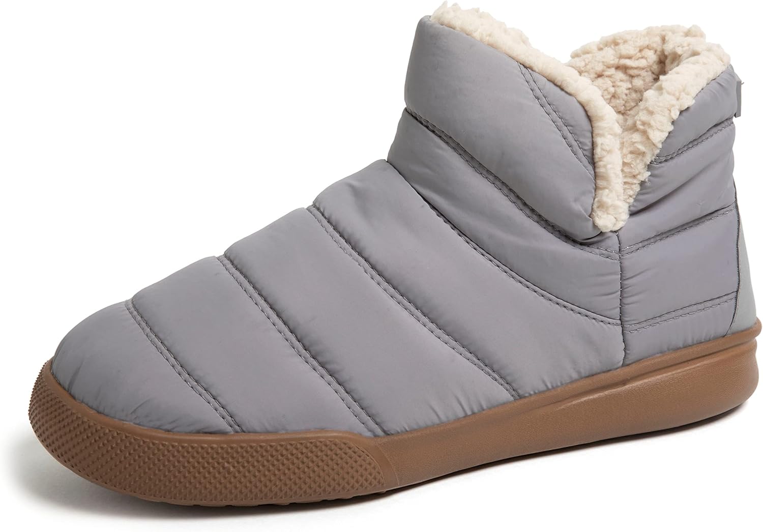 

Мужские тапочки Dearfoams Bryant с нейлоновым верхом и мемори-пеной для спорта и отдыха, серый