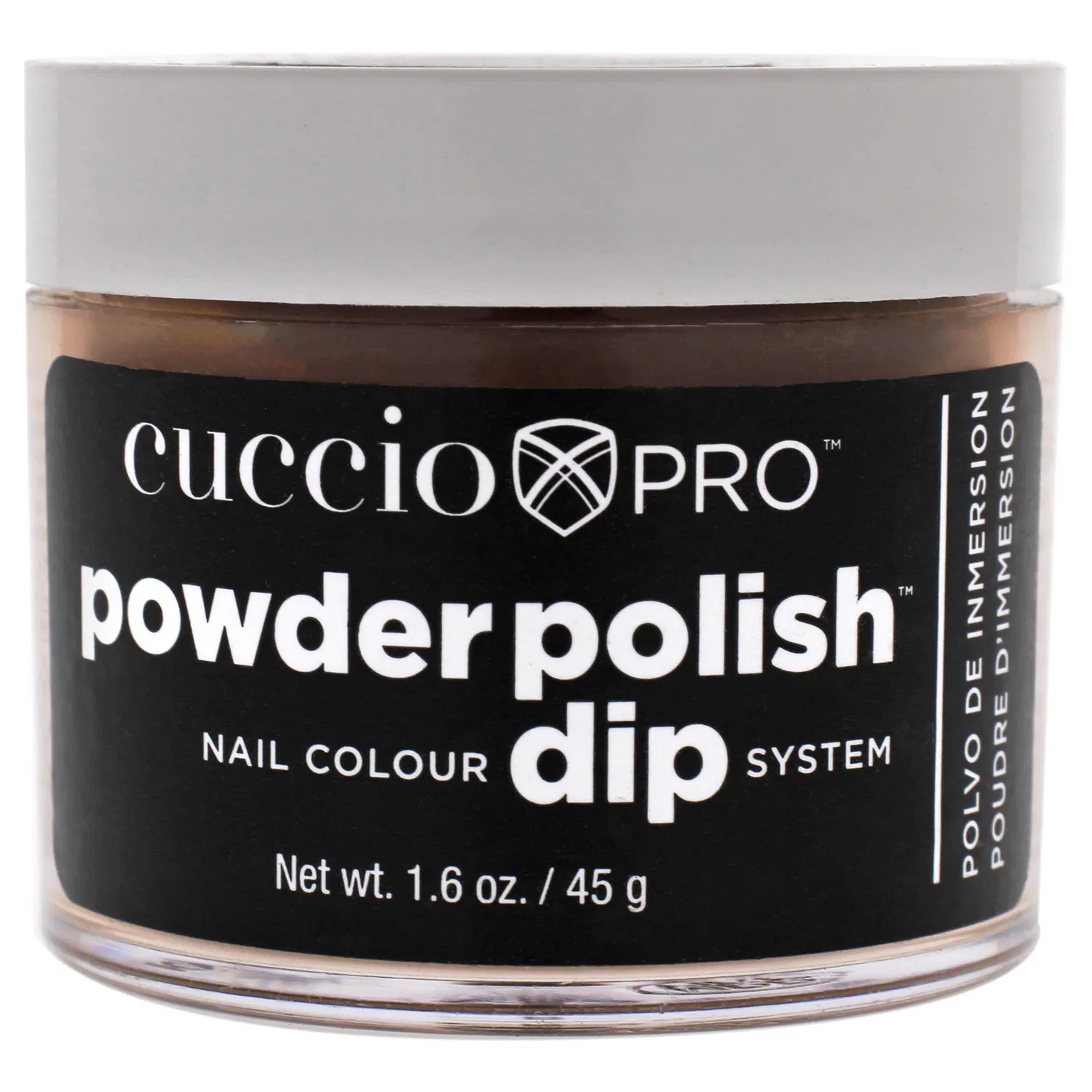 Система для окрашивания ногтей Pro Powder Polish Nail Colour Dip System - Caramel Kisses от Cuccio Colour for Women - 1,6 унции (47 г) пудры для ногтей, коричневый