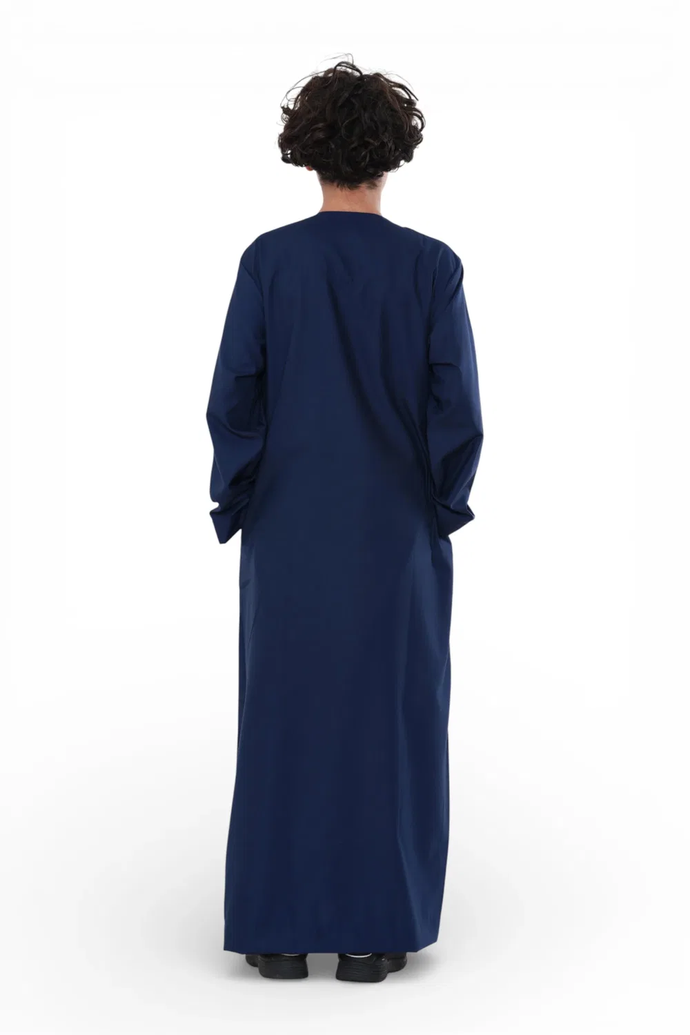 Arabic Thobes Детский марокканский халат Thobe темно-синего цвета для мальчиков Джеллаба Рамадан Ид Джубба - K-HM10 — фото 4