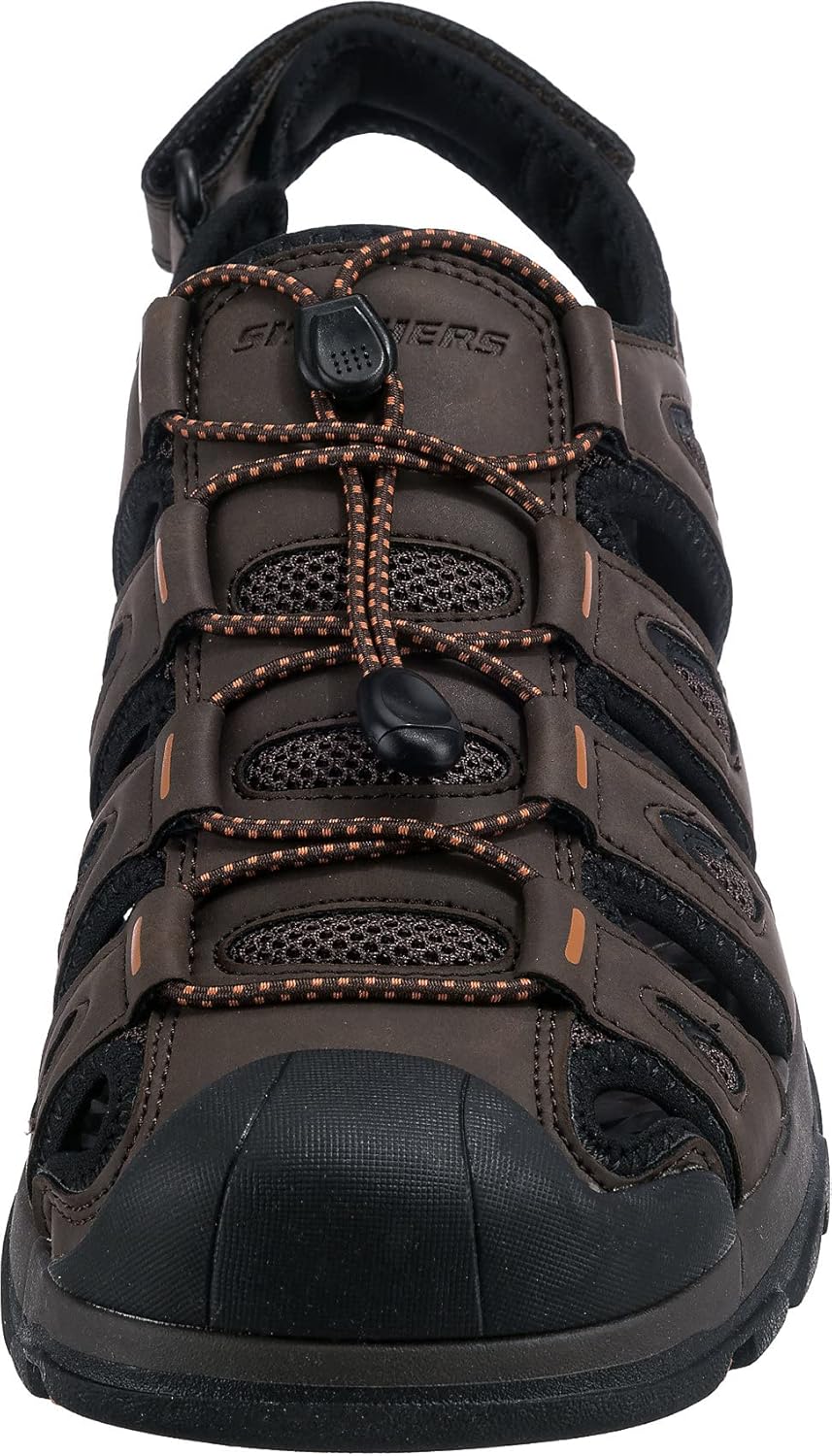 Мужские кроссовки Skechers Tresmen - удобные слипоны из хлопка / Мужские сандалии-слипоны Skechers Tresmen Outseen из холщовой ткани в стиле Fisherman — фото 3