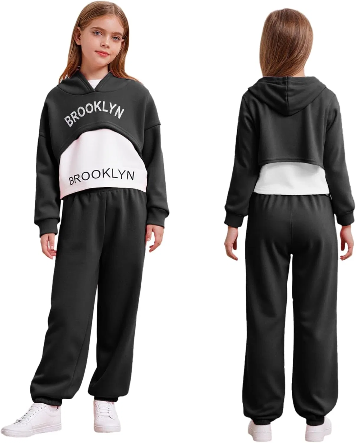 Детский спортивный костюм из 3 предметов JEYPINMI, Black