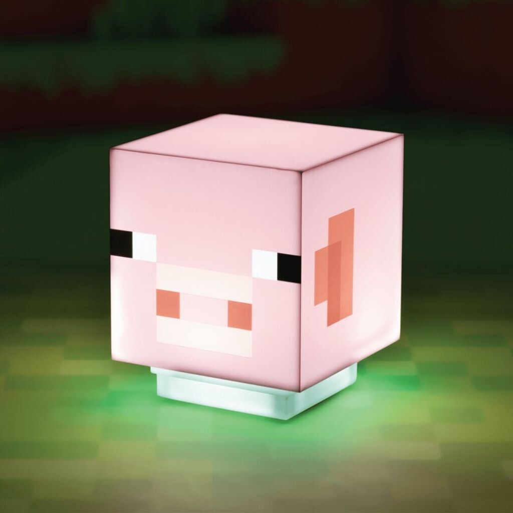 

Майнкрафт - Свинья - настольная лампа Minecraft, розовый