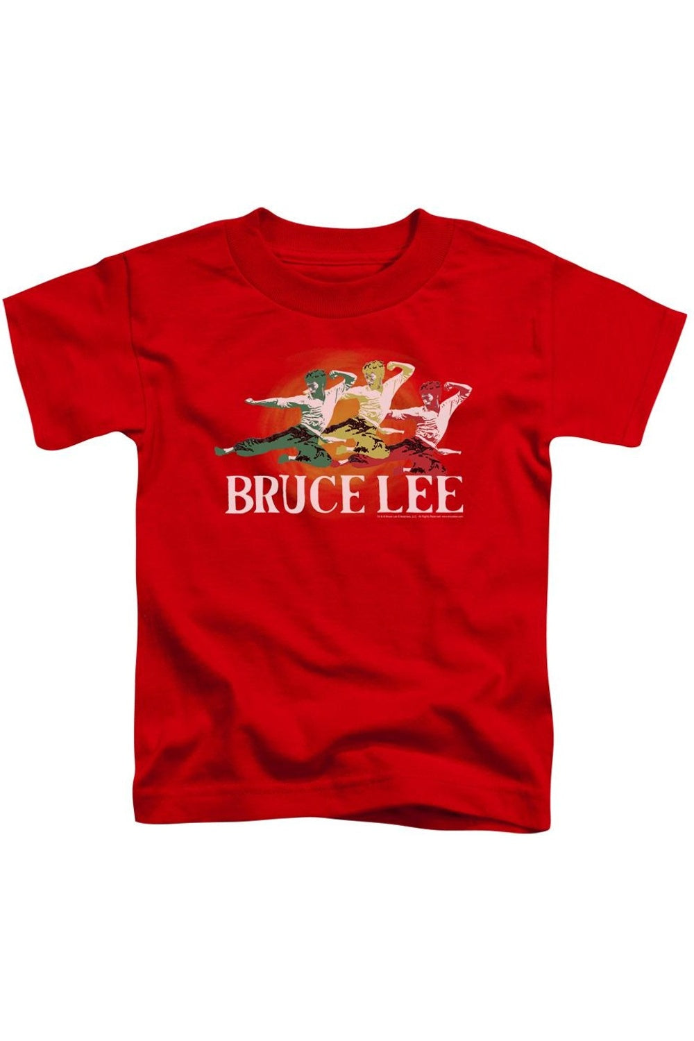 

Футболка с коротким рукавом для детей Bruce Lee в трех цветах Gildan, красный