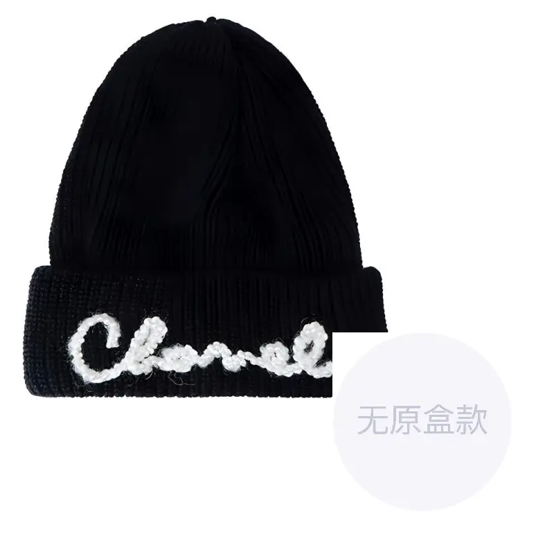 

CHANEL Кашемировая женская шапка, Black