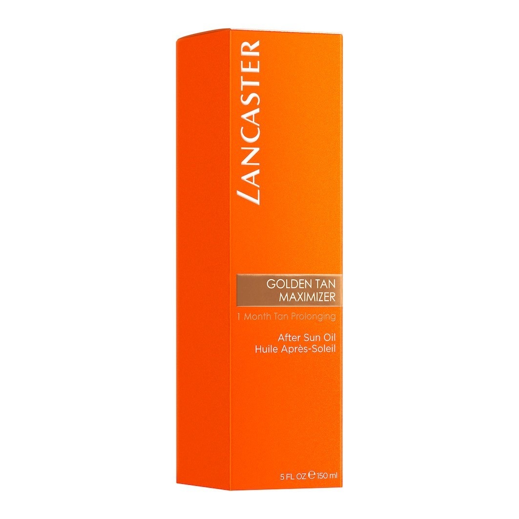 Средство после загара sun beauty golden tan maximizer after sun oil Lancaster, объем 150 мл — фото 3