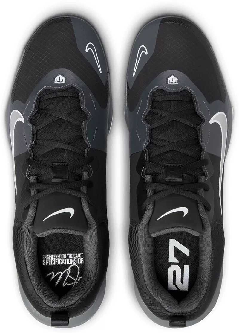 Мужские бейсбольные бутсы Nike Force Trout 9 Pro MCS, цвет Black/Silver/Grey — фото 2