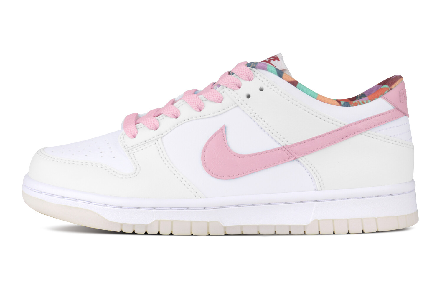 

(Дубль) Кроссовки Nike Dunk Skateboarding Shoes Women's Low-top Pink, белый/розовый