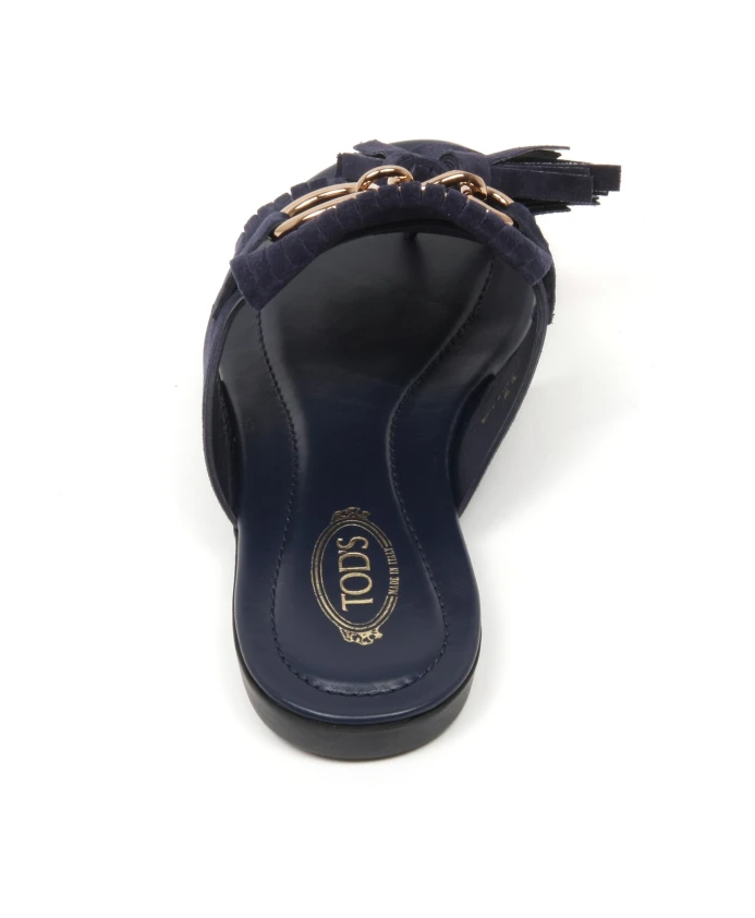 Сандалии Frangia, изготовленные в Италии. Tod'S, синий — фото 4