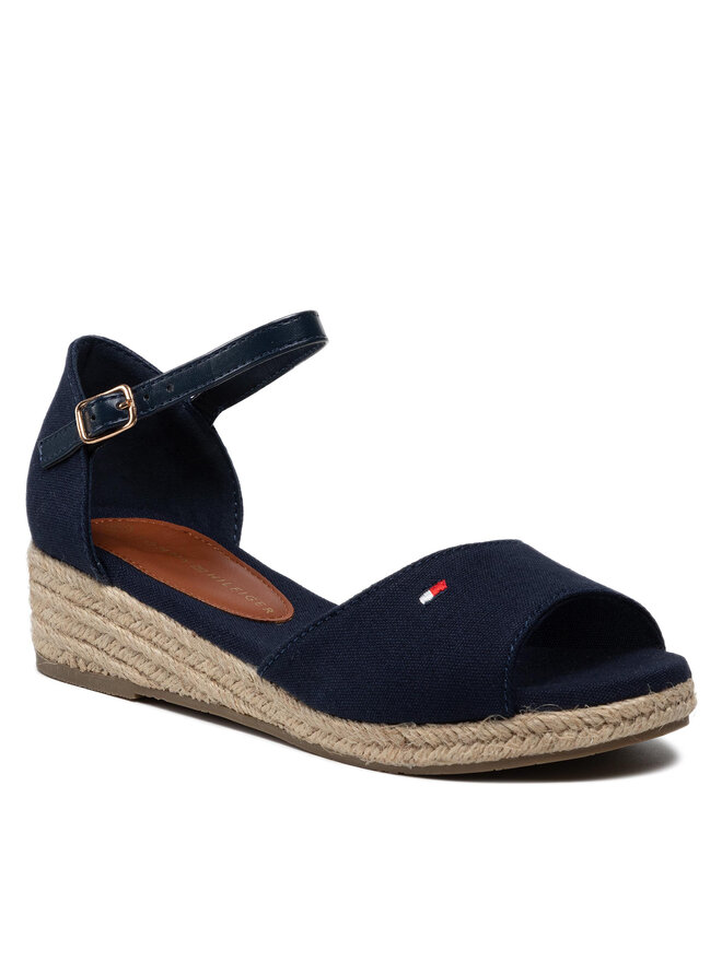 Эспадрильи Tommy Hilfiger Rope Wedge Sandal T3A7-32185-0048 M, темно-синий — фото 2