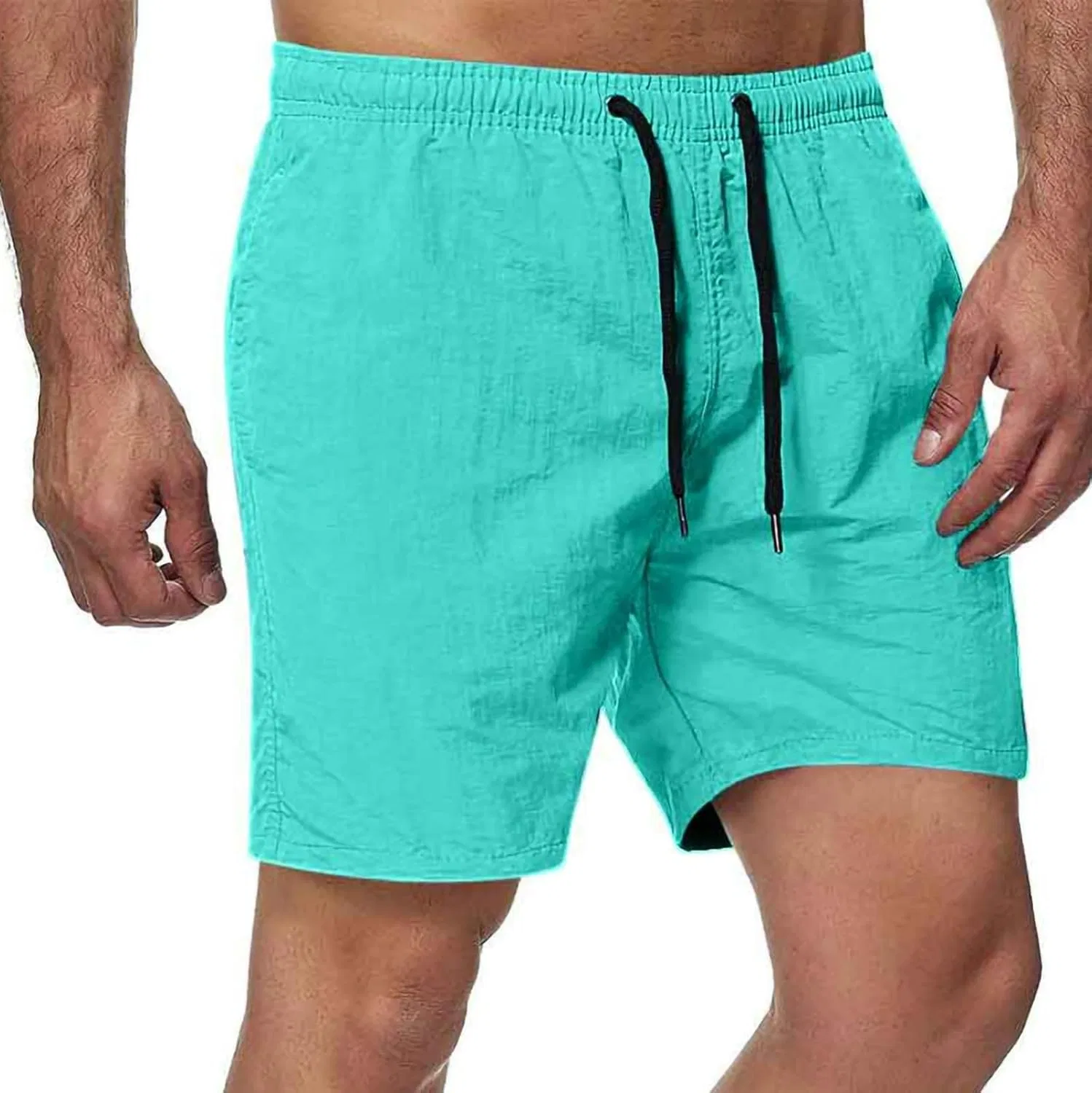 Мужские шорты A01_mint Green, эластичный пояс