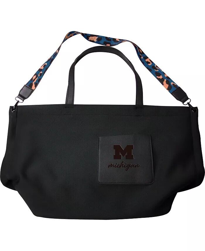 

Женская большая сумка Michigan Wolverines Logo Brands, черный