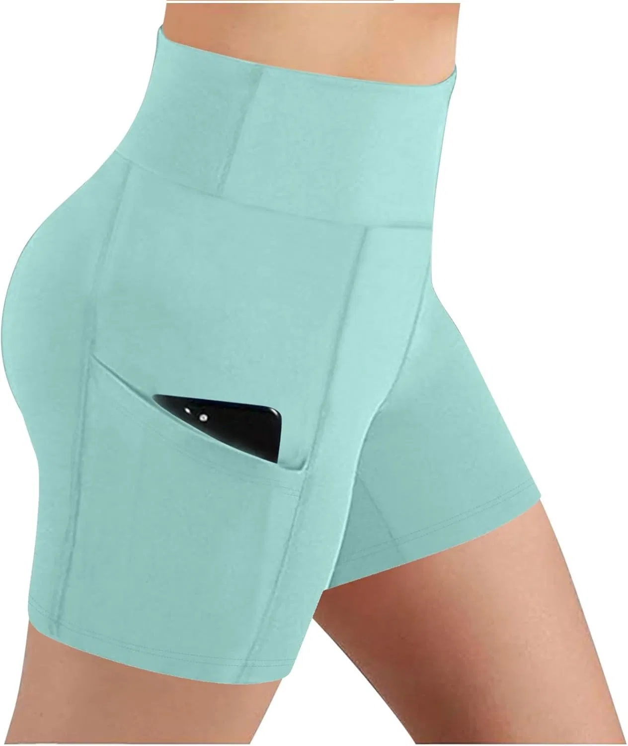 Шорты женские с эффектом ягодиц, Thermal, Mint Lime Green — фото 2