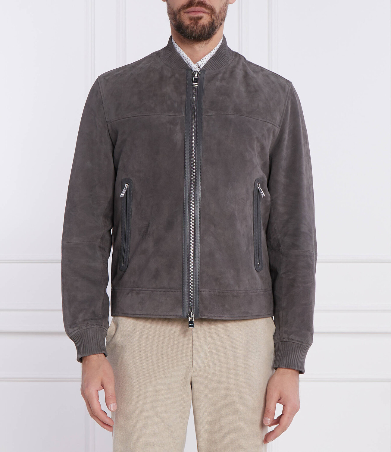 

Куртка BOSS BLACK Malbano3 Regular Fit, серый
