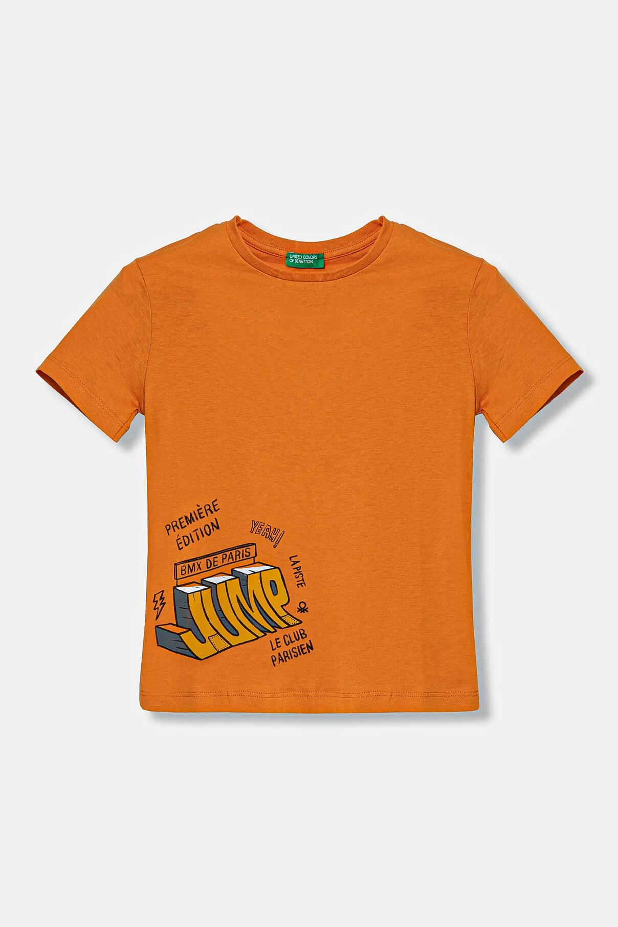 

Футболка из хлопка для детей United Colors Of Benetton, оранжевый