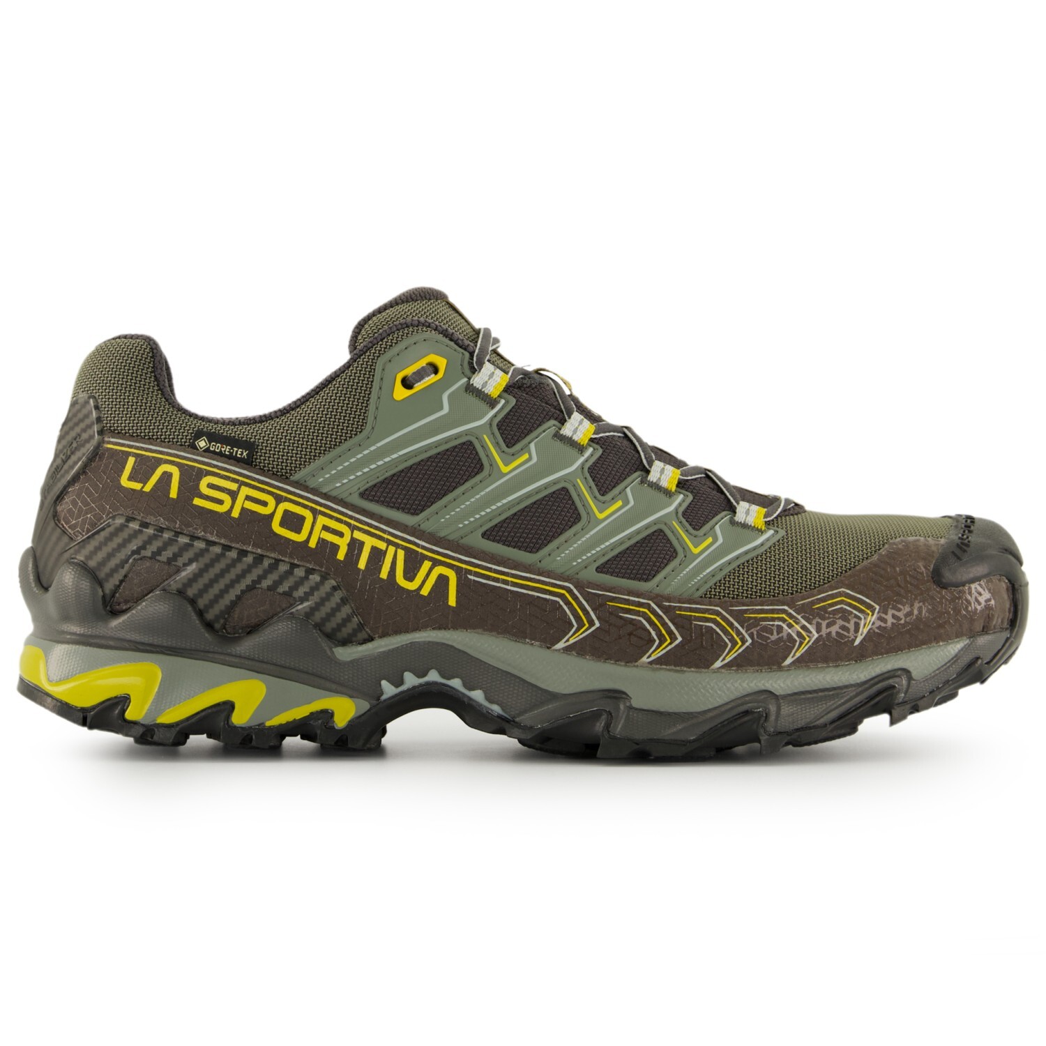 

Кроссовки для бега по пересеченной местности La Sportiva Ultra Raptor II Wide GTX, цвет Carbon/Moss, Серый, Кроссовки для бега по пересеченной местности La Sportiva Ultra Raptor II Wide GTX, цвет Carbon/Moss