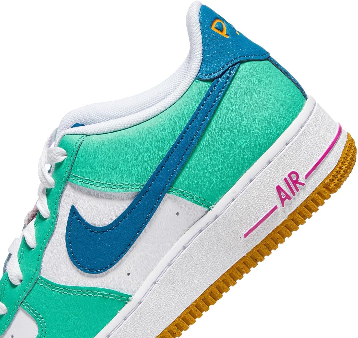 Мужские кроссовки Nike Scarpa Air Force 1 Mid, белый/зеленый — фото 3