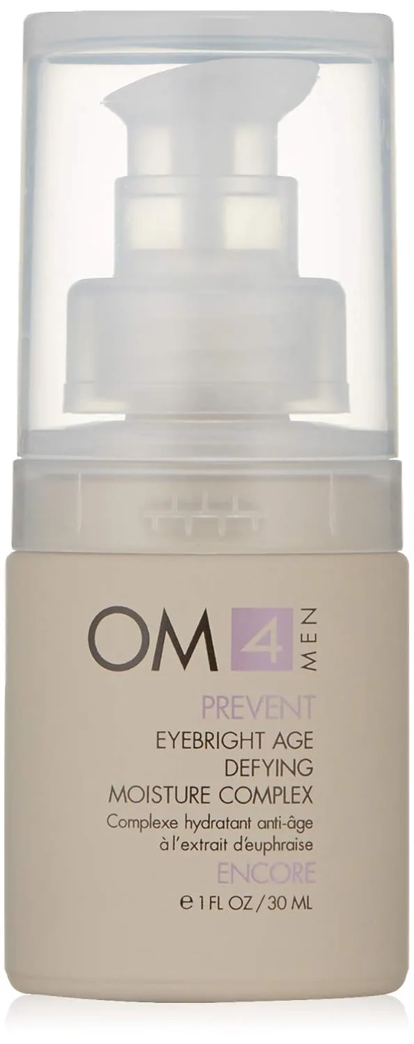 Organic Male OM4 Prevent: Eyebright Age Defying Moisture Complex Eye Cream - Супернасыщенный крем для глаз для мужчин, улучшающий увлажнение и уменьшающий темные круги под глазами. 28.35 г (1 шт.)
