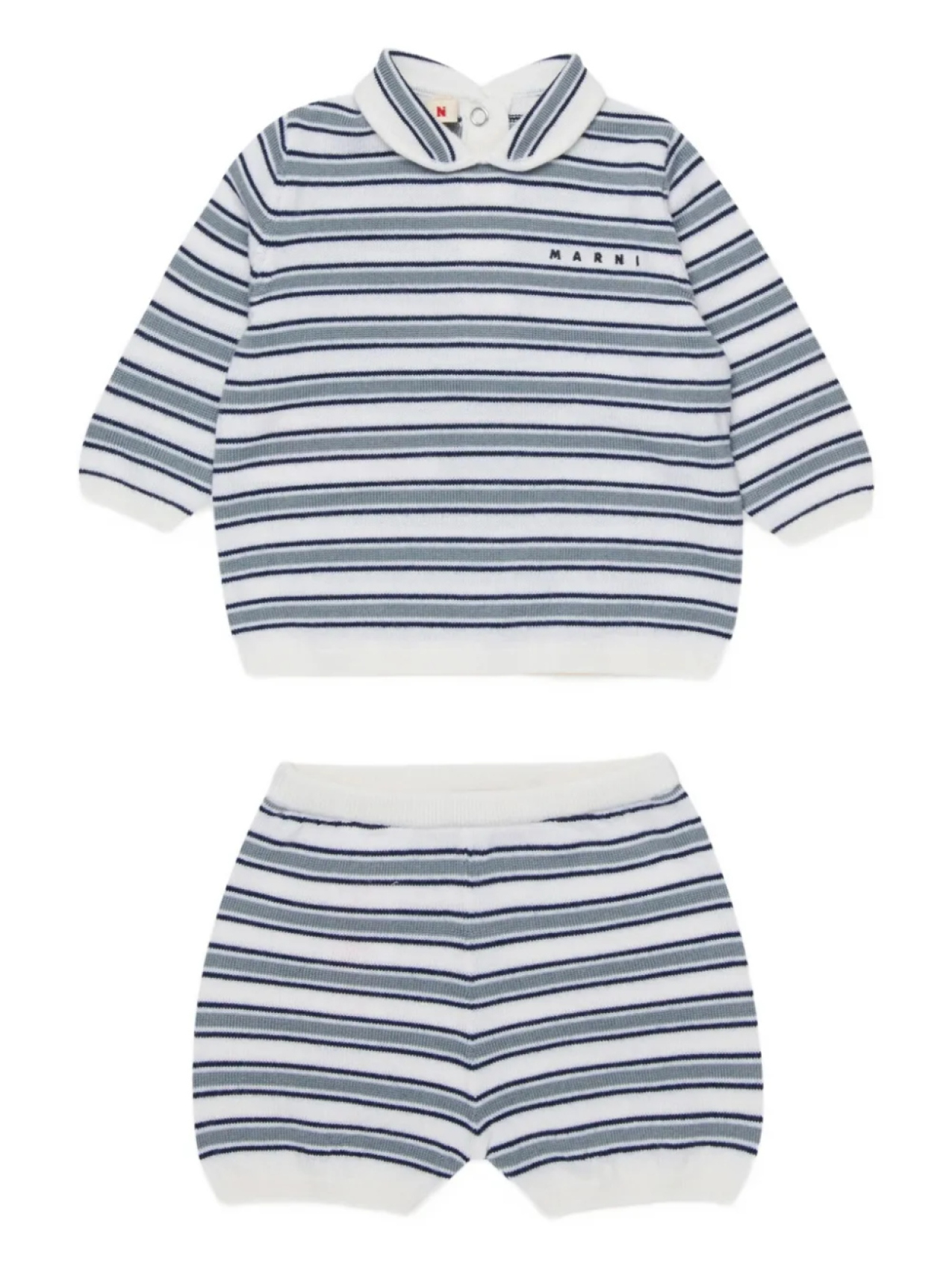 

Marni Kids спортивный костюм в полоску, белый