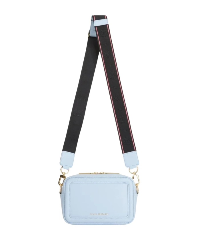 

Сумка для фотоаппарата из ткани синего цвета с пряжкой в виде глаза Chiara Ferragni Collection, синий