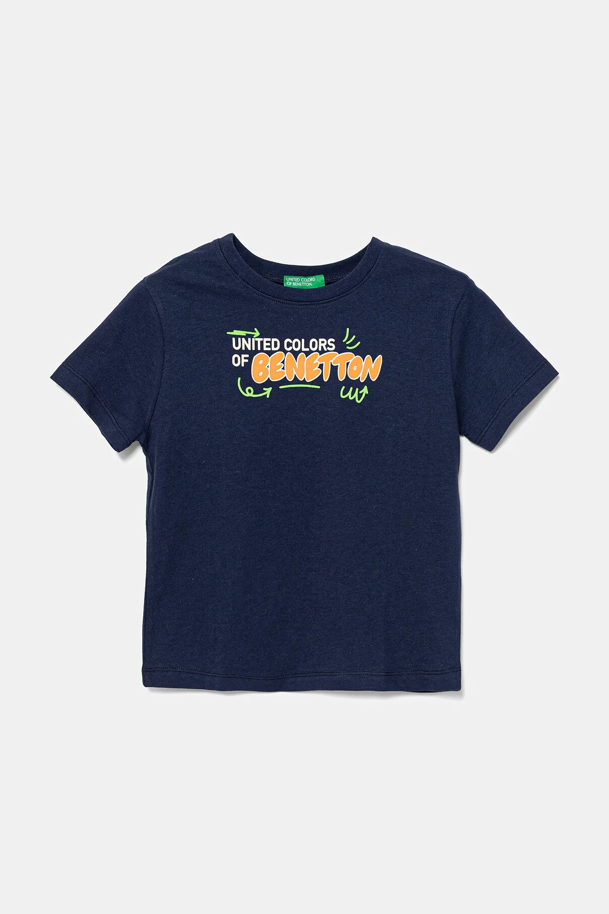 

Футболка из хлопка для детей United Colors Of Benetton, темно-синий