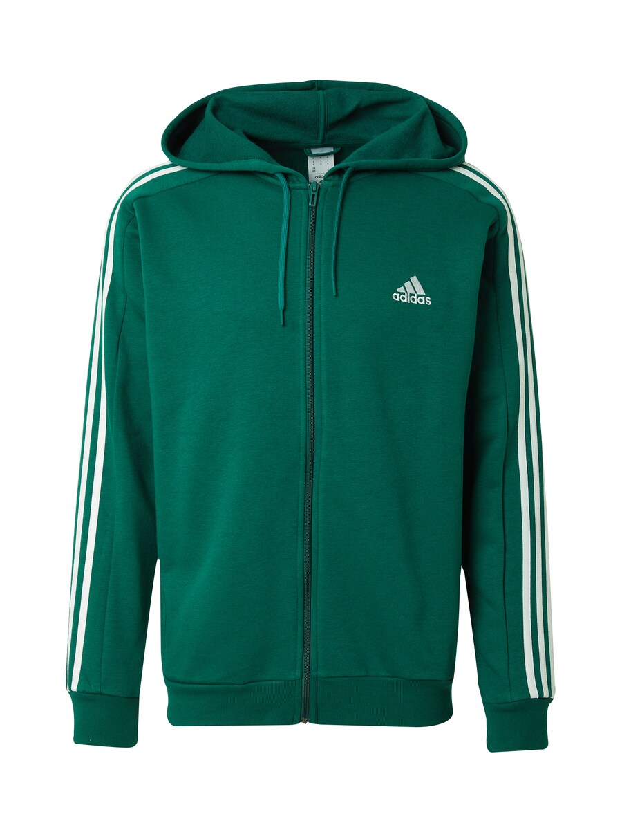 

Спортивная толстовка с капюшоном на молнии ADIDAS SPORTSWEAR Essentials, зеленый
