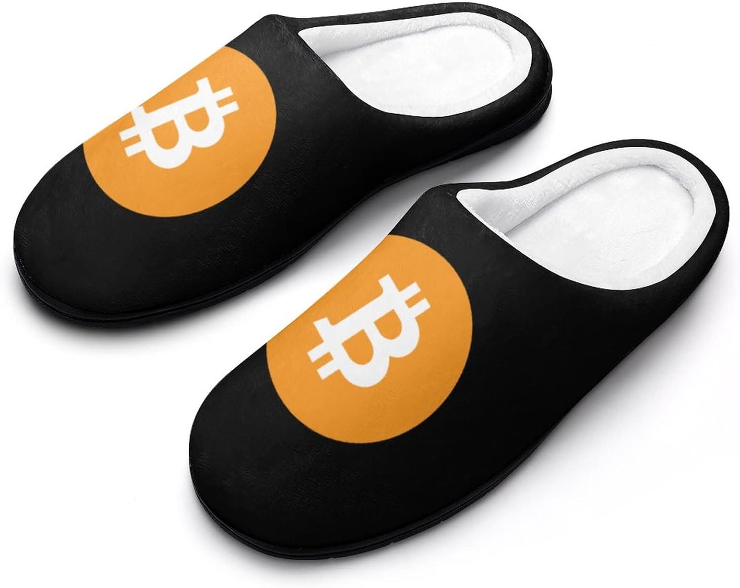 

Домашние тапочки с символом Биткойн, с наполнителем из пены с эффектом памяти, закрытые, зимние, теплые Tubiazicol123, 13-14（46-47） Style