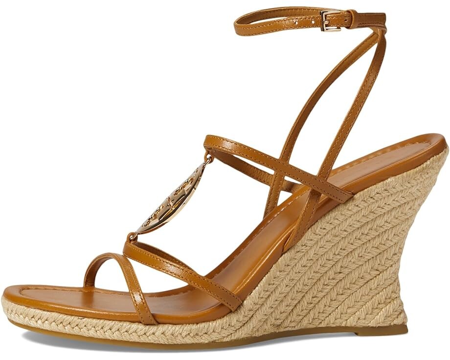 Туфли Tory Burch 85 mm Capri Miller Espadrille Wedge, цвет Caramel Corn/Gold — фото 4