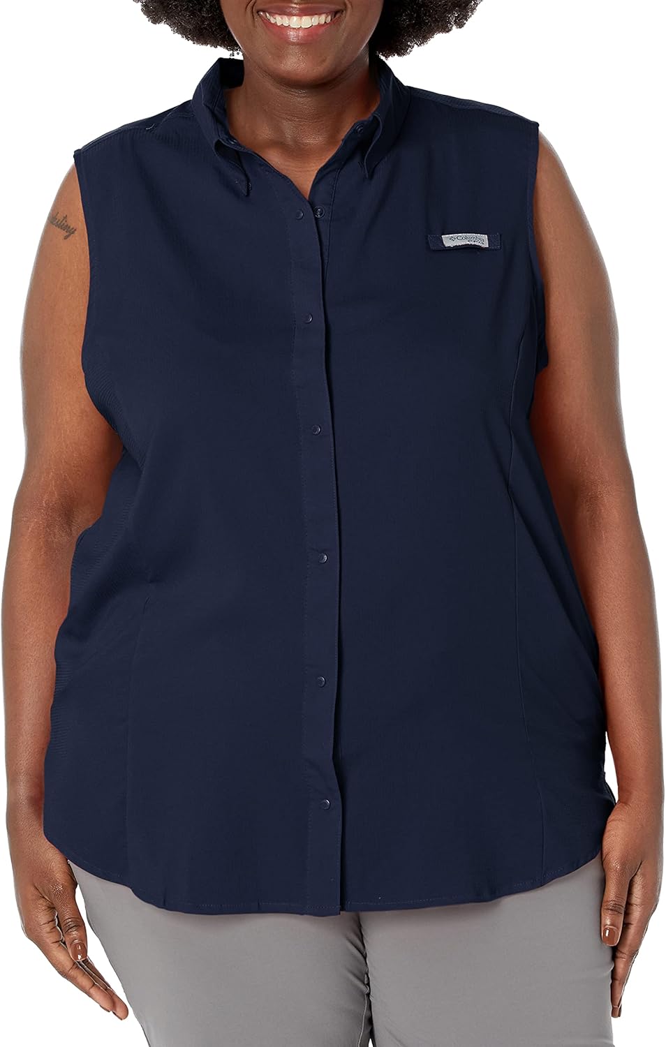 

Columbia Women's Extended Tamiami Женская Футболка Без Рукавов, Collegiate Navy, Синий, Columbia Women's Extended Tamiami Женская Футболка Без Рукавов, Collegiate Navy