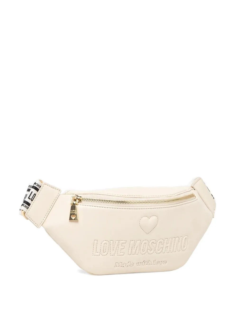 

Поясная сумка с вышитым логотипом Love Moschino, нейтральный