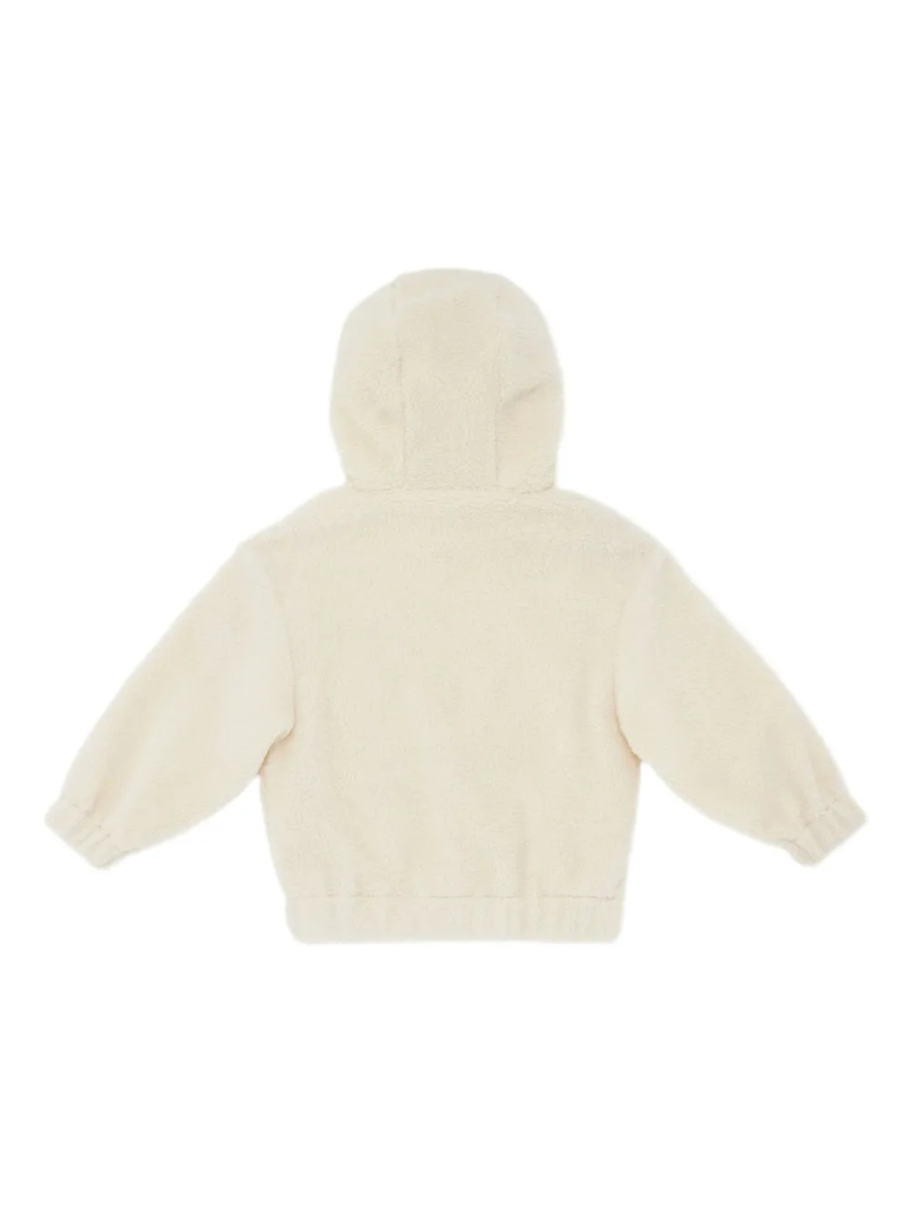 Fendi Kids худи с вышитым логотипом, нейтральный — фото 2