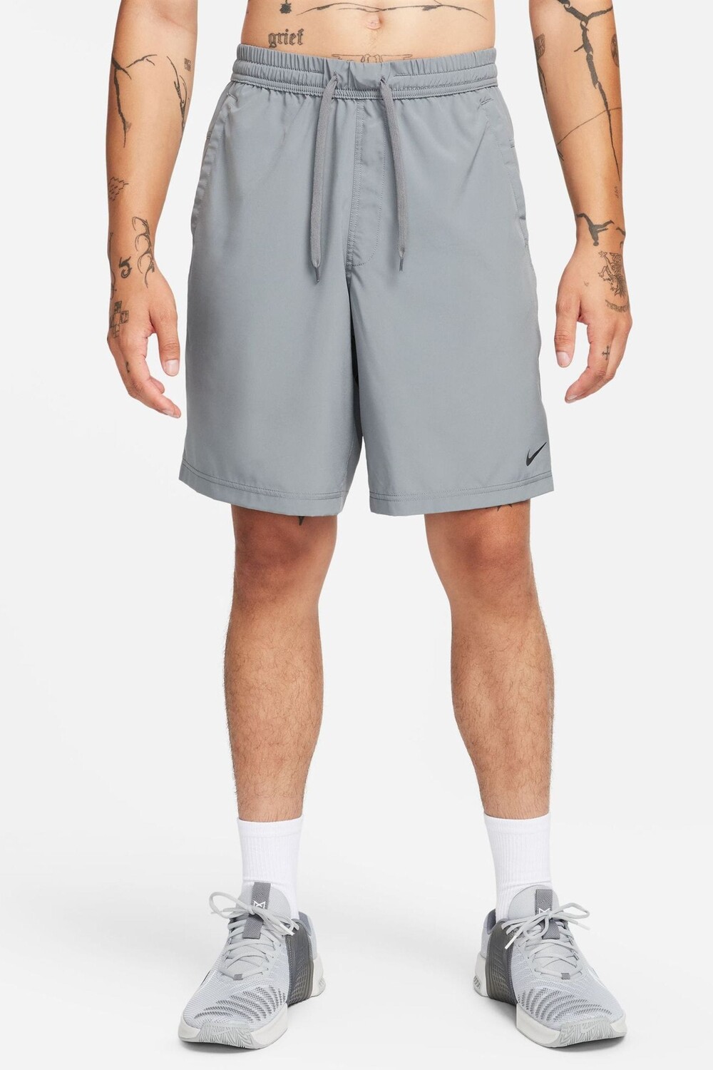 

Универсальные шорты Form dri fit длиной 9 дюймов без подкладки Nike, серый