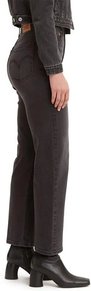 Levi's Women's Ribcage прямые укороченные джинсы, черный — фото 3