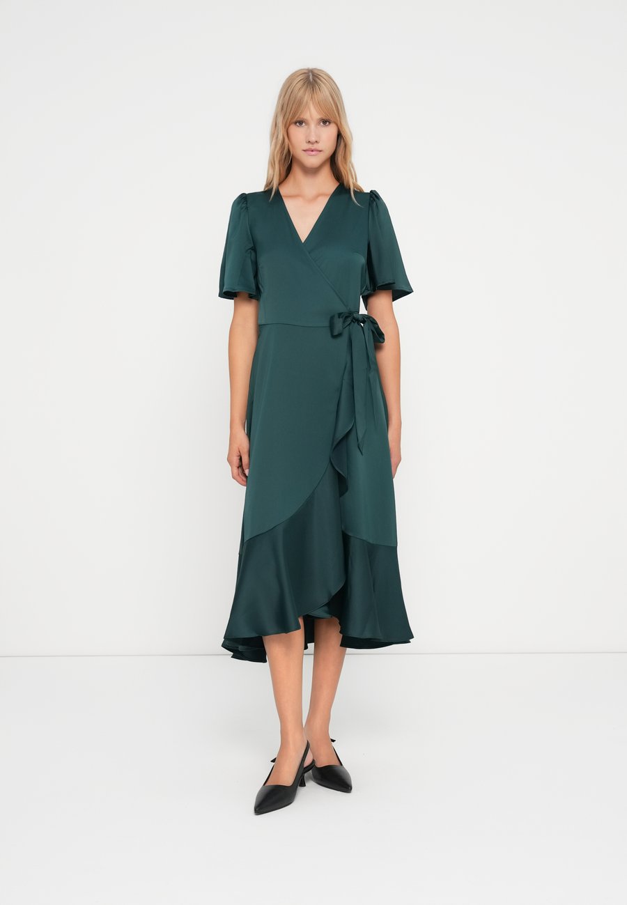 

Платье YAS YASTHEA MIDI WRAP DRESS, Ponderosa Pine/Dark Green