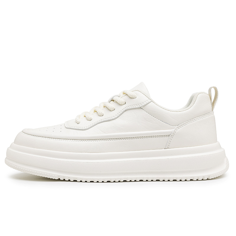 

YIVELOVE Антискользящие и износостойкие низкие скейтерские кроссовки для мужчин с эффектом увеличения роста - бежевые, цвет Beige