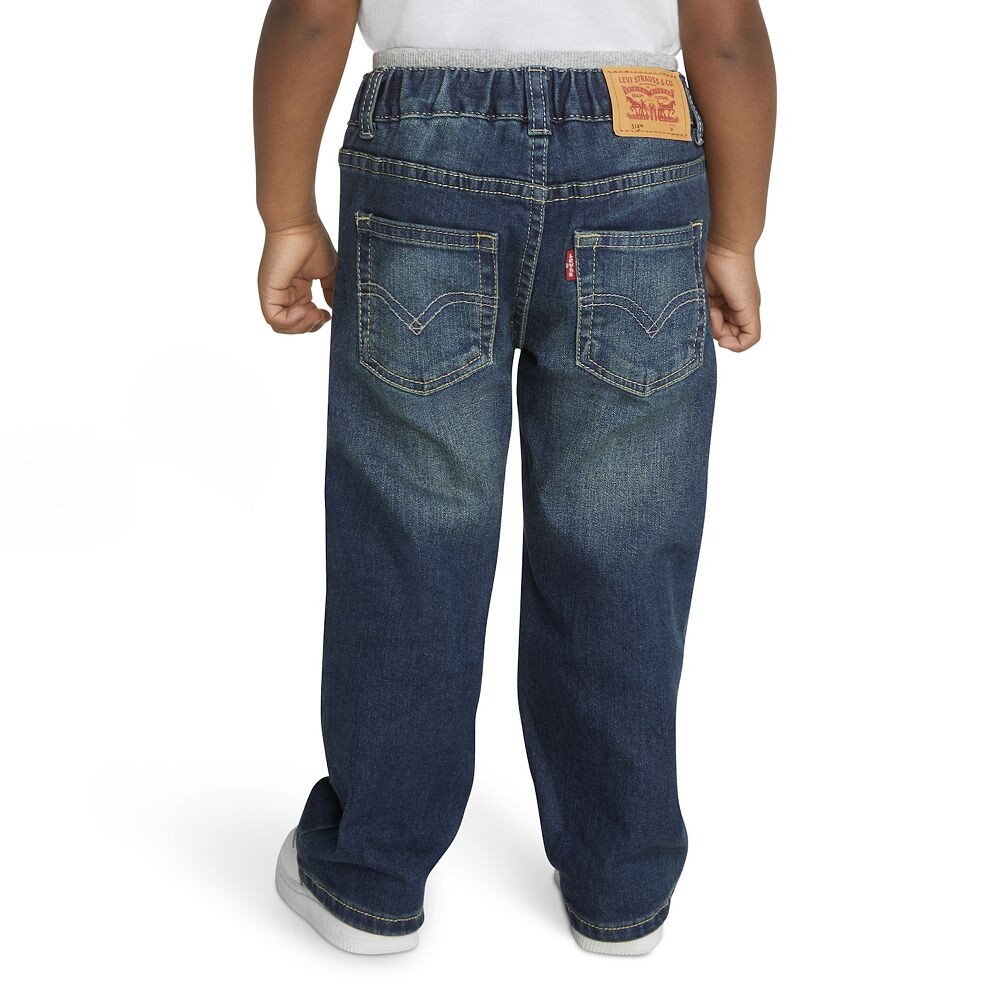 Джинсы без застежки Levi's Murphy для мальчиков и девочек младшего возраста, цвет Denim — фото 2