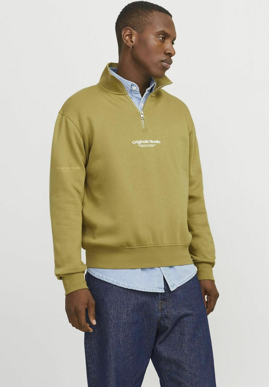 

Толстовка Jack & Jones JORVESTERBRO QUARTER ZIP, Cedar/Green