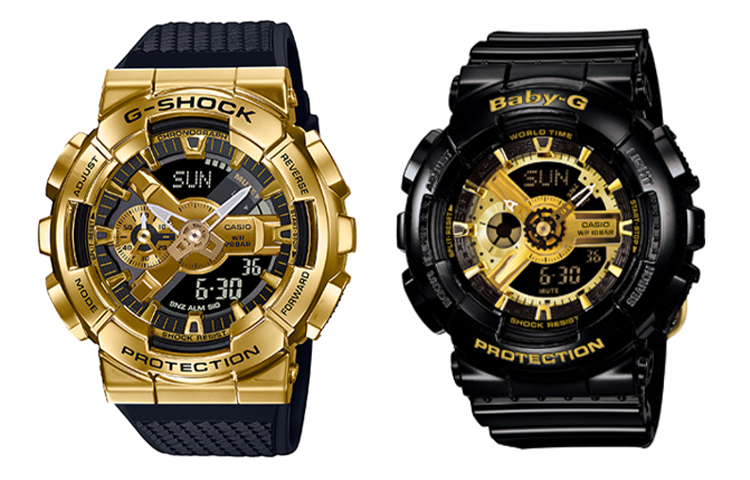 

Часы унисекс парные Table Series золотые CASIO