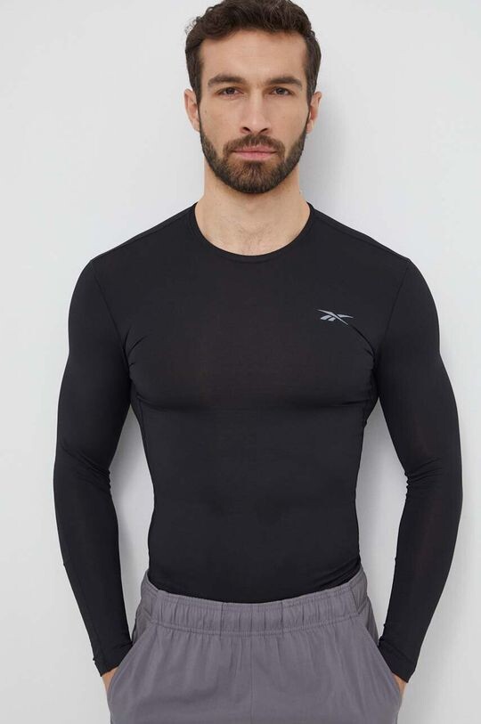 

Тренировочный с длинным рукавом Reebok, черный