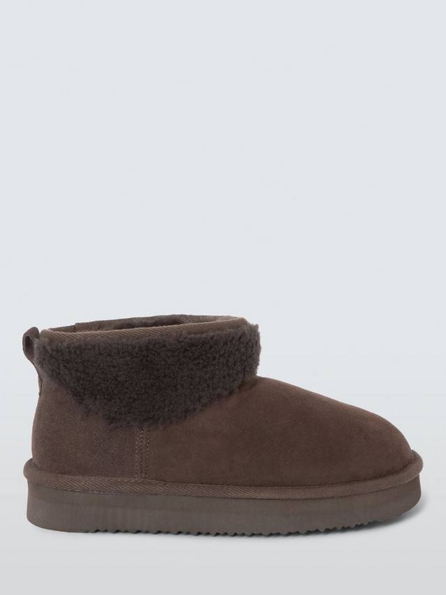 Флисовые угги на платформе John Lewis, Chocolate