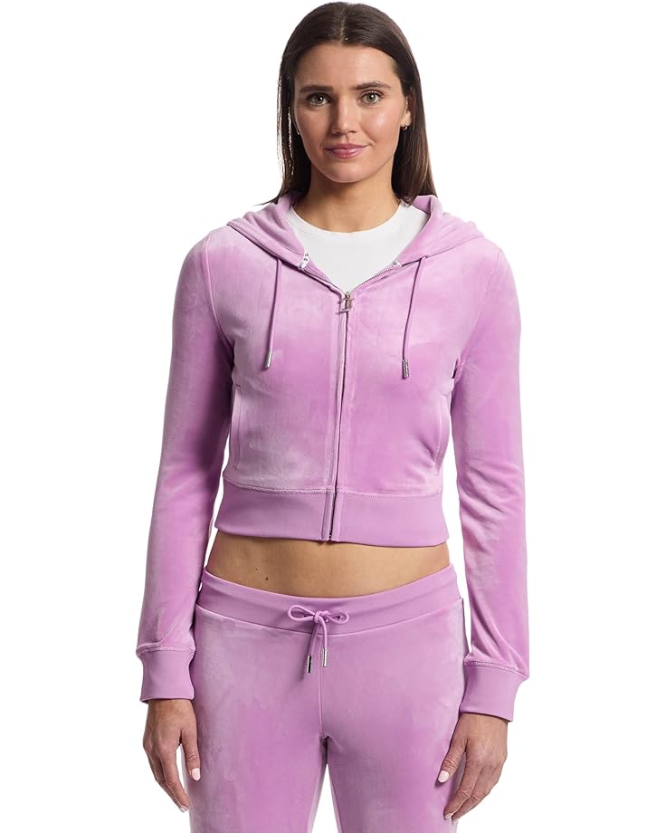 

Худи Juicy Couture Solid Classic Juicy Hoodie With Back Bling, цвет Violet Tulle