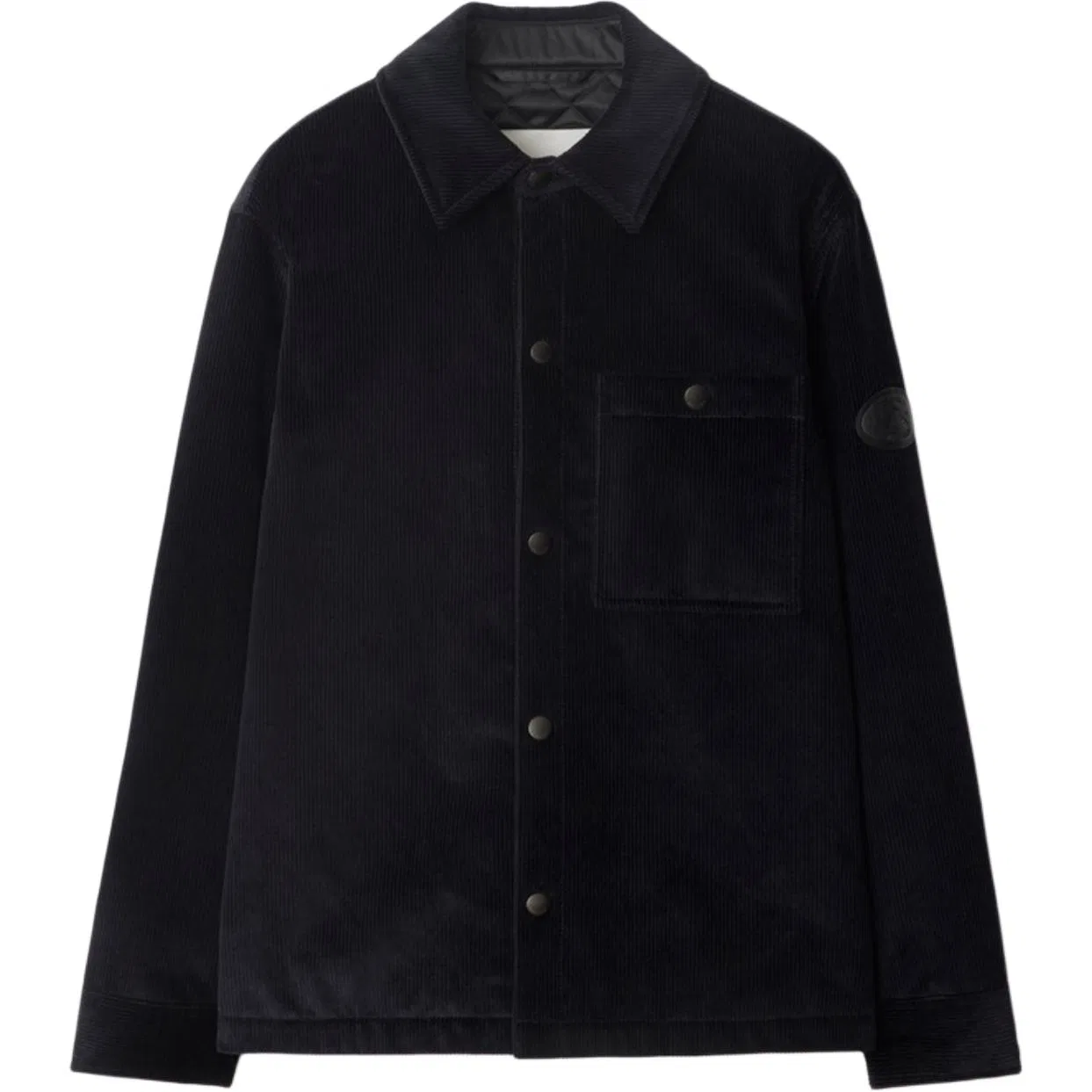 Куртка Burberry Corduroy Knight stamp, черный