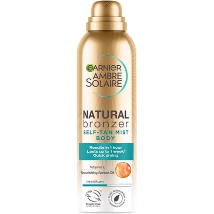 

Ambre Solaire Natural Bronzer Быстросохнущий спрей для тела с автозагаром среднего размера 150 мл, Garnier