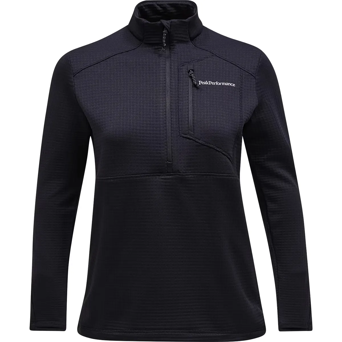 

Женский флисовый флис Trail Polartec Half Zip Peak Performance, чёрный