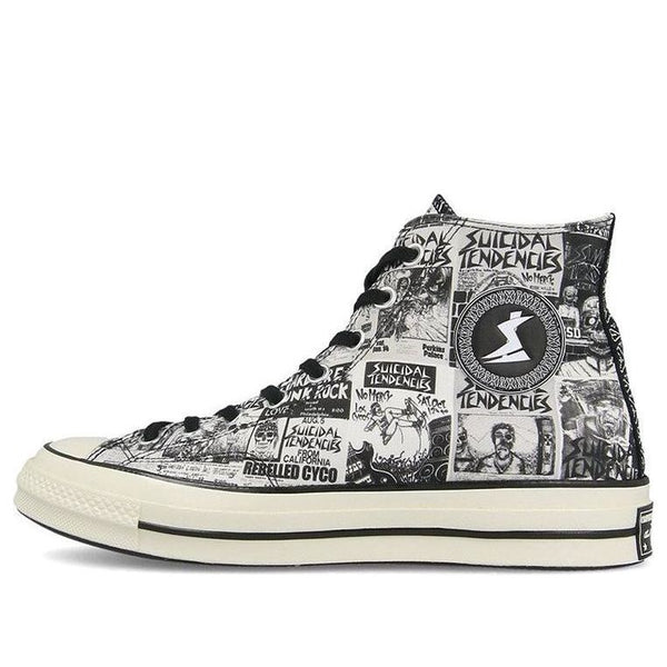 

Кроссовки suicidal tendencies x chuck 70 hi 'white black' Converse, черный